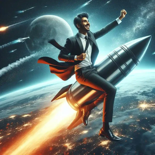 startupper on a rocket | Startup Superchargers Unleashing Your Growth Potential with an Accelerator